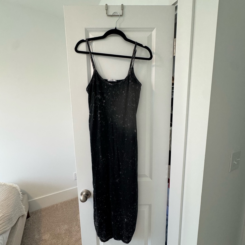 Black Spaghetti Strap Maxi Dress